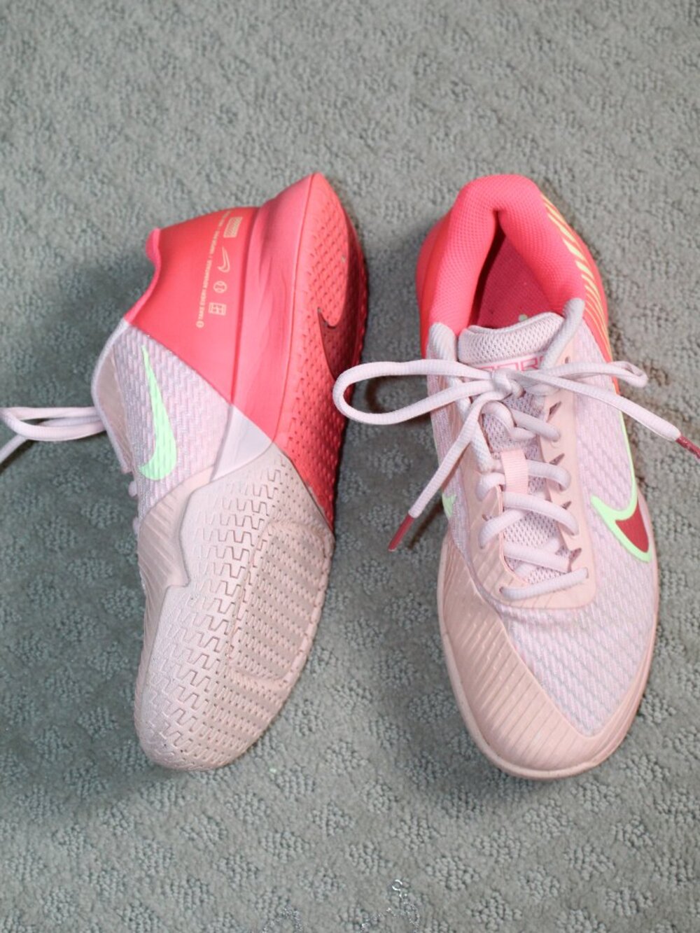 Women's Size 7.5 - NikeCourt Air Zoom Vapor Pro 2 Pink Bloom Adobe Athletic Shoe